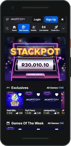 JackpotCity sign in